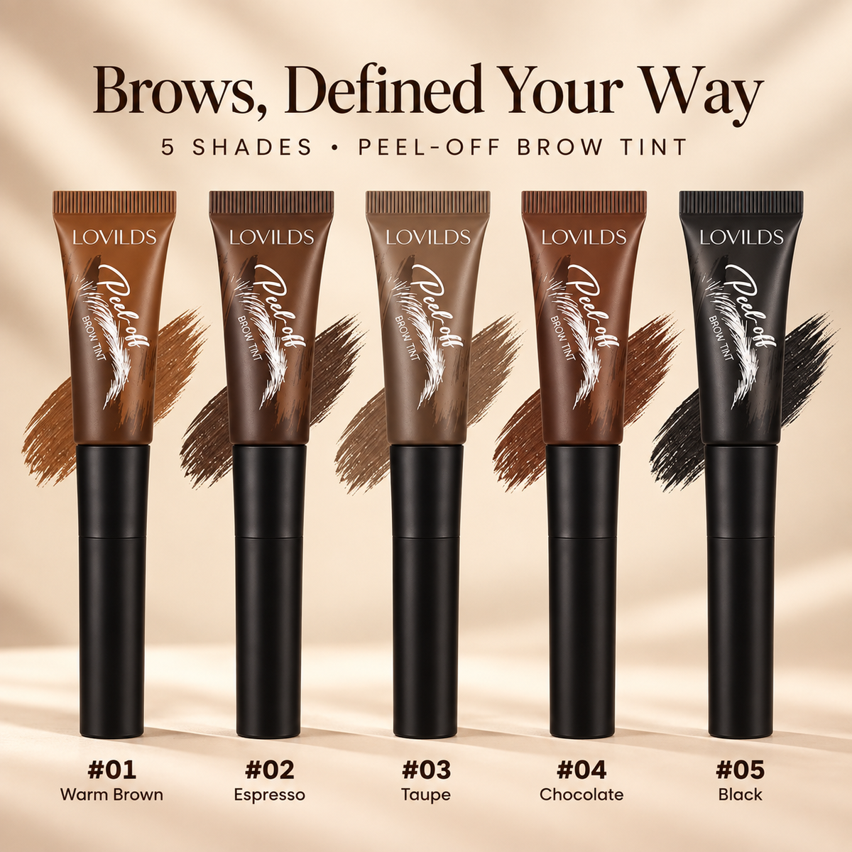 ✨LOVILDS® Peel-Off Brow Tint – Long-Wear Waterproof Eyebrow Gel