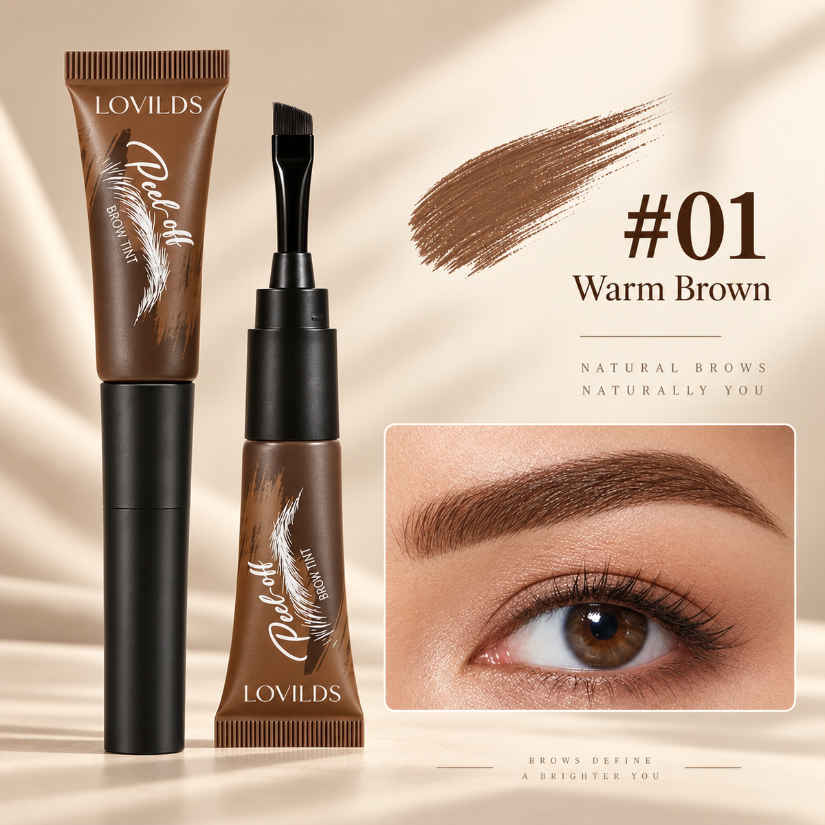 ✨LOVILDS® Peel-Off Brow Tint – Long-Wear Waterproof Eyebrow Gel