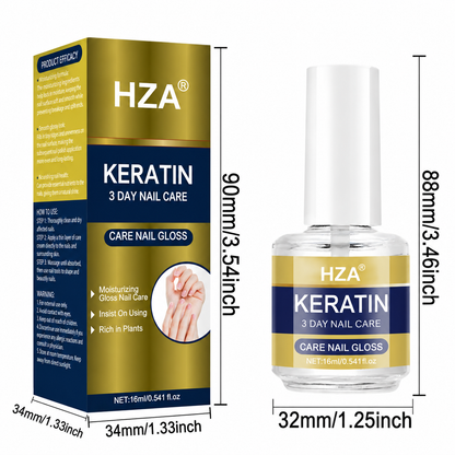 💖LAST DAY - BUY 1 GET 1 FREE!!💕  HZA® Keratin Nail Care Gloss ✨ For Brittle, Peeling Nails