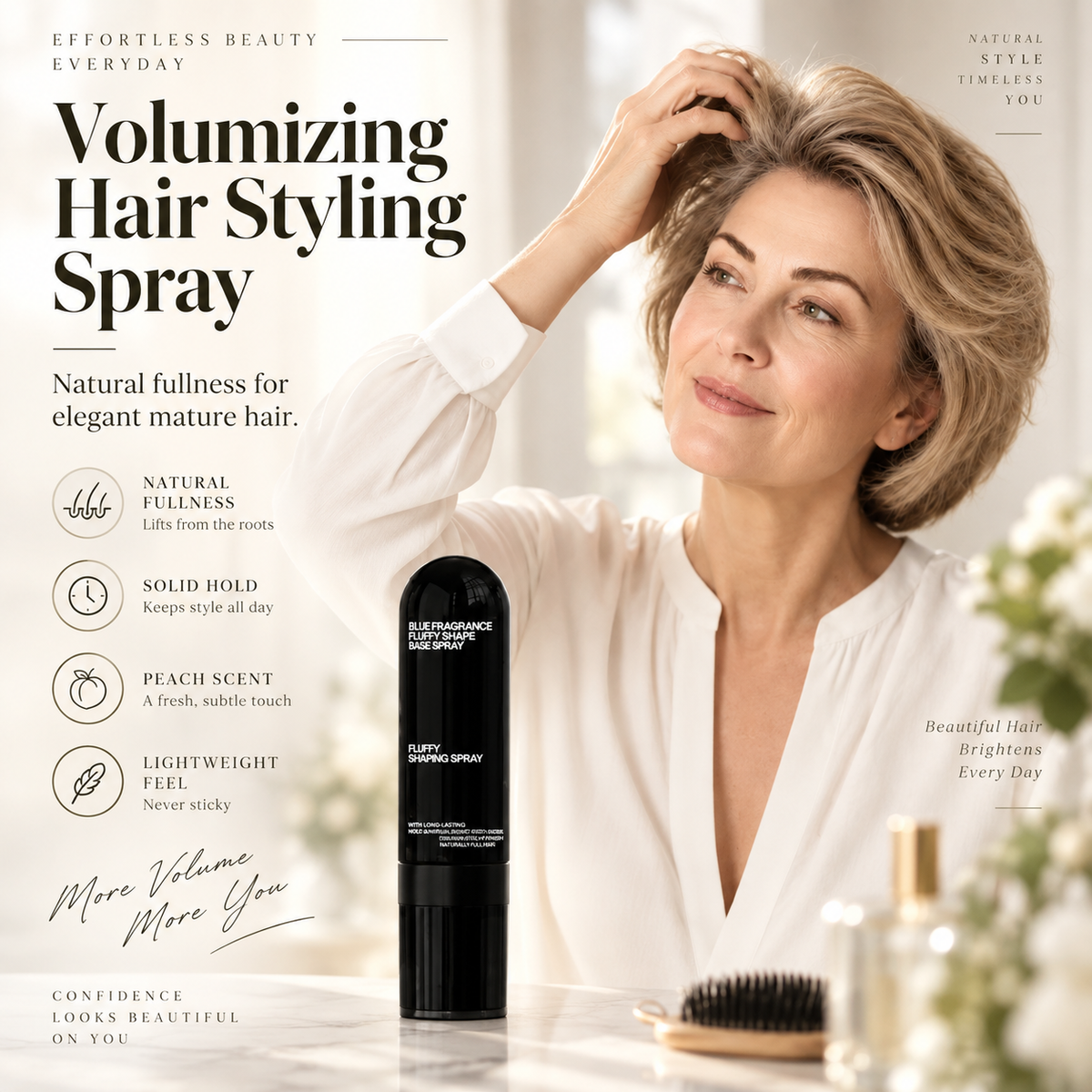 ✨Peach-scented volumizing & setting spray